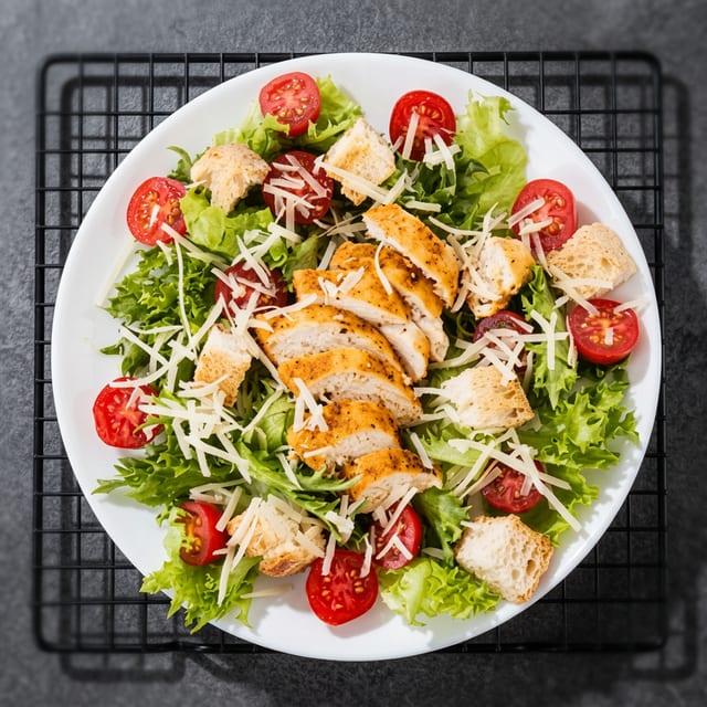 Grilled Chicken Caesar Salad.